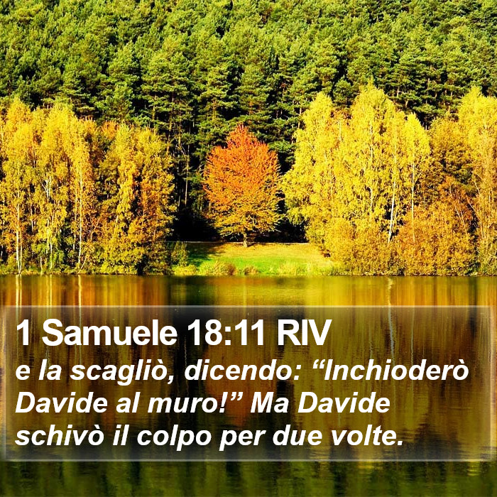 1 Samuele 18:11 RIV Bible Study