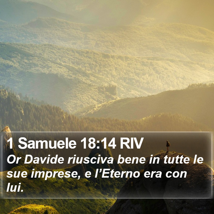 1 Samuele 18:14 RIV Bible Study