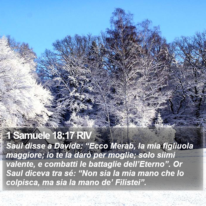 1 Samuele 18:17 RIV Bible Study