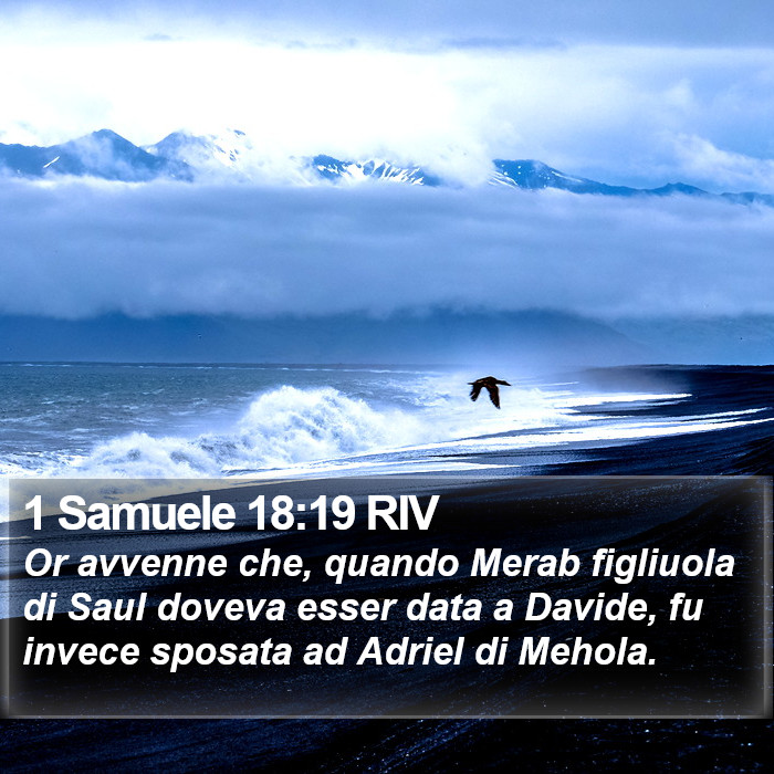 1 Samuele 18:19 RIV Bible Study