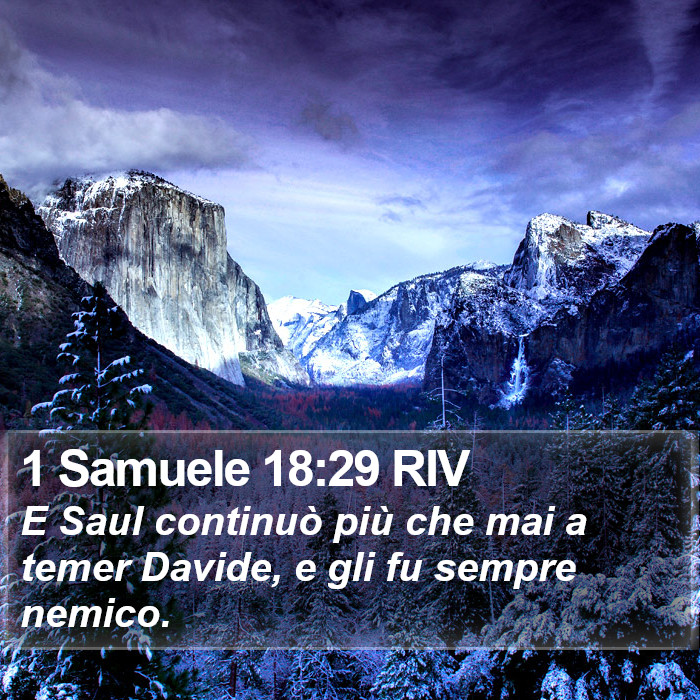 1 Samuele 18:29 RIV Bible Study