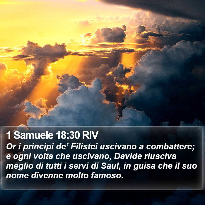 1 Samuele 18:30 RIV Bible Study