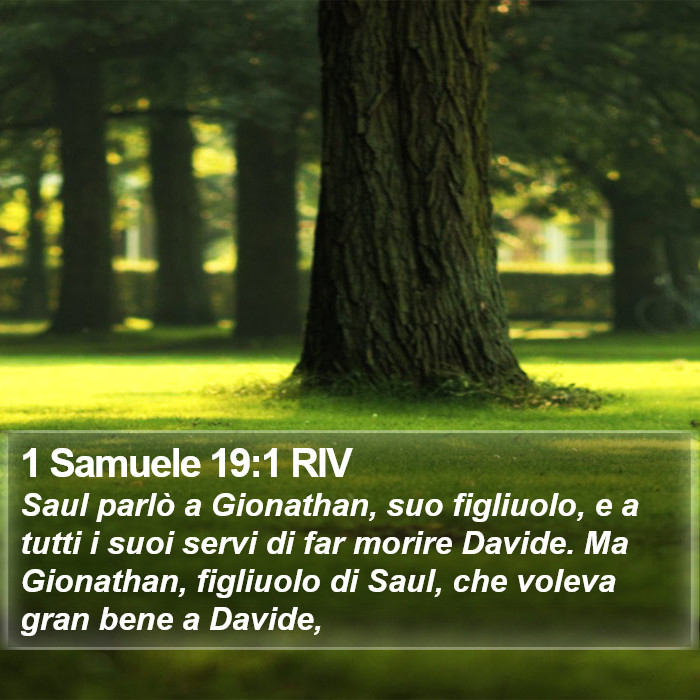 1 Samuele 19:1 RIV Bible Study