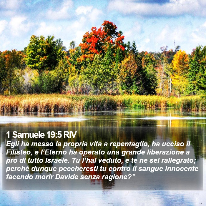 1 Samuele 19:5 RIV Bible Study