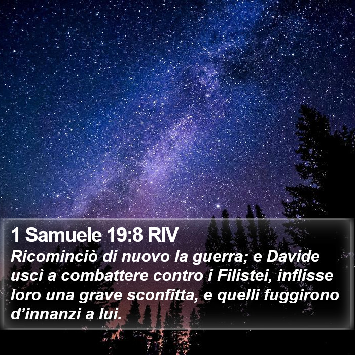 1 Samuele 19:8 RIV Bible Study