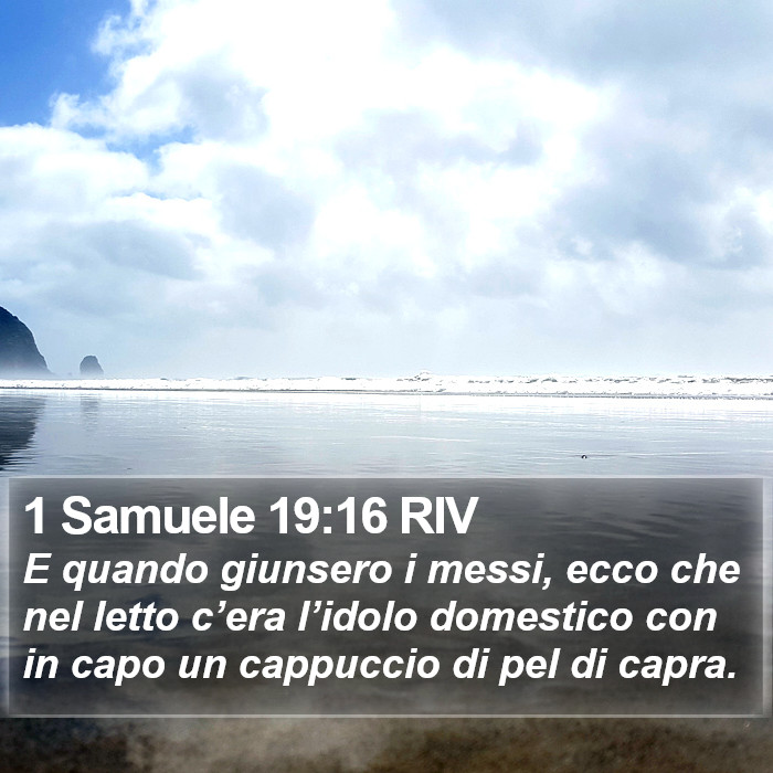 1 Samuele 19:16 RIV Bible Study