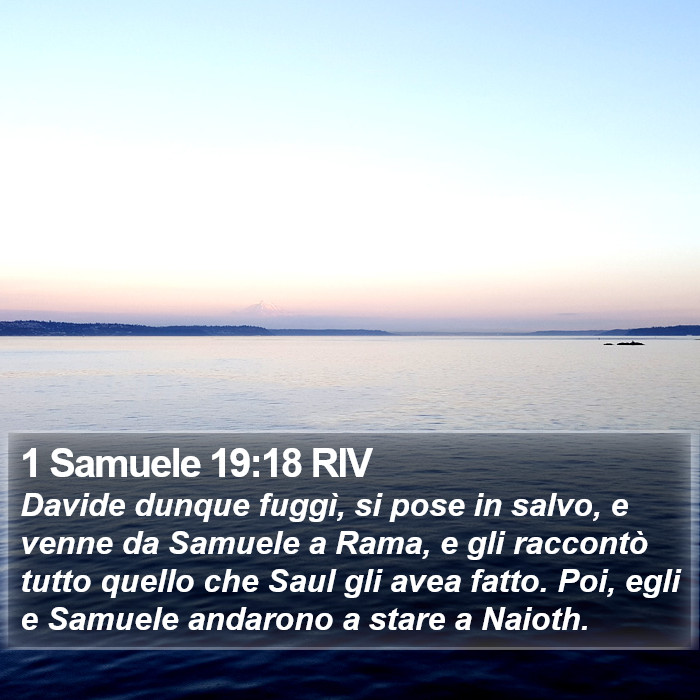 1 Samuele 19:18 RIV Bible Study