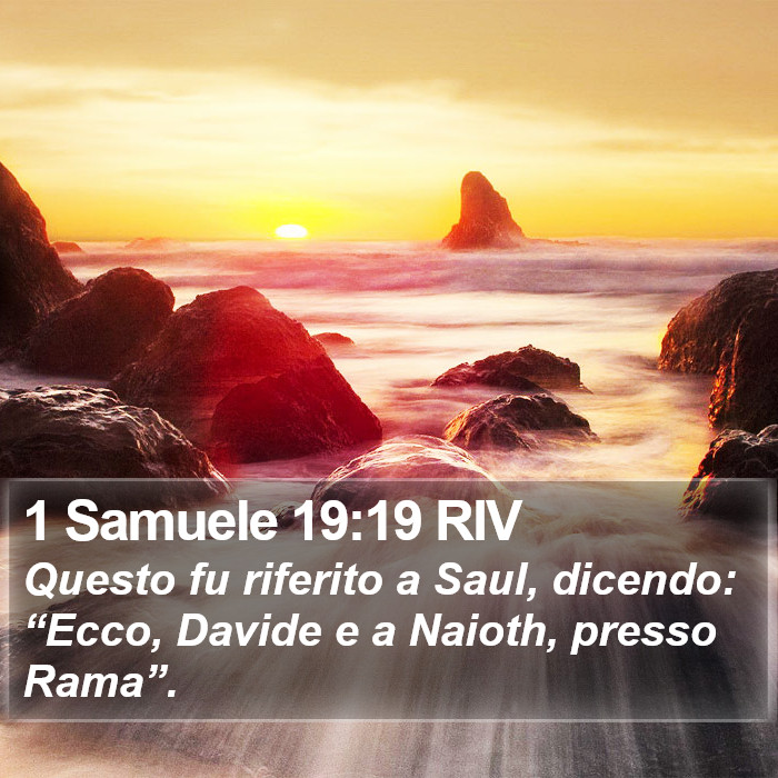 1 Samuele 19:19 RIV Bible Study