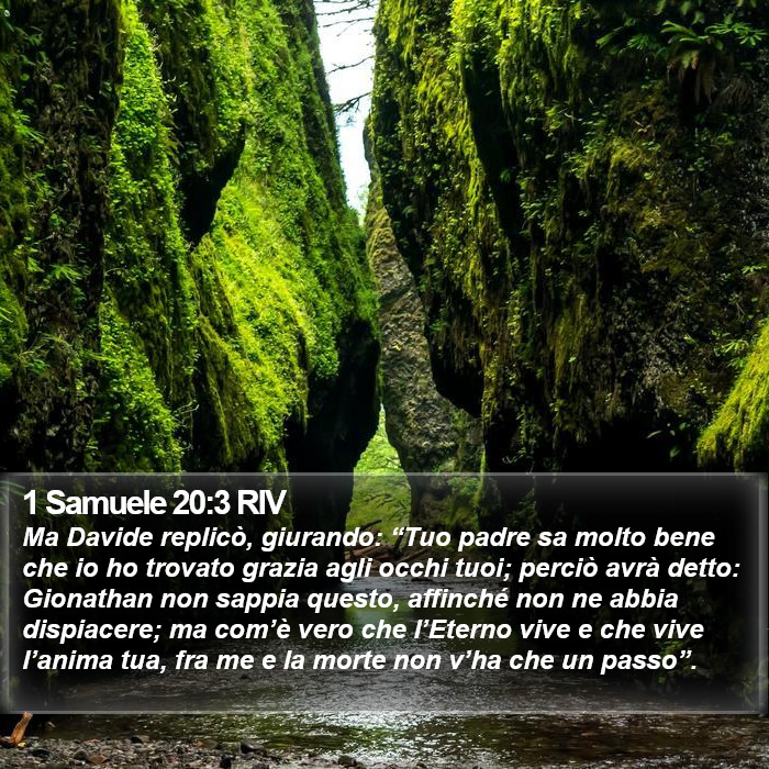 1 Samuele 20:3 RIV Bible Study