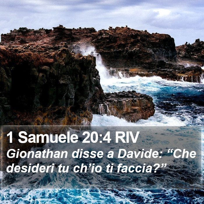 1 Samuele 20:4 RIV Bible Study