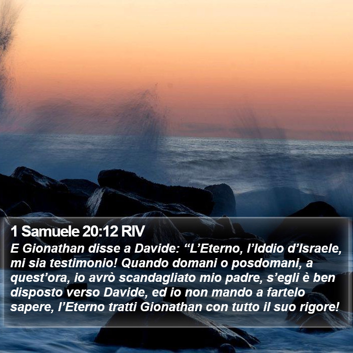 1 Samuele 20:12 RIV Bible Study