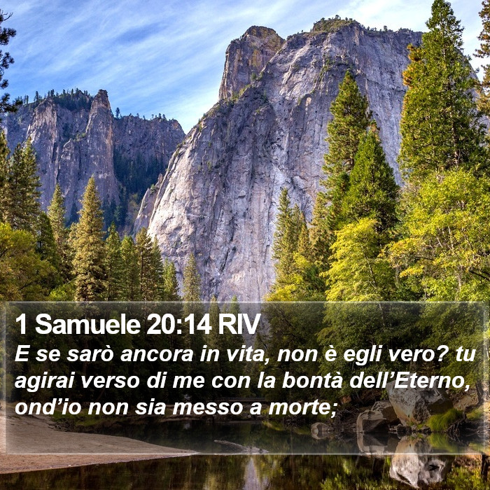 1 Samuele 20:14 RIV Bible Study