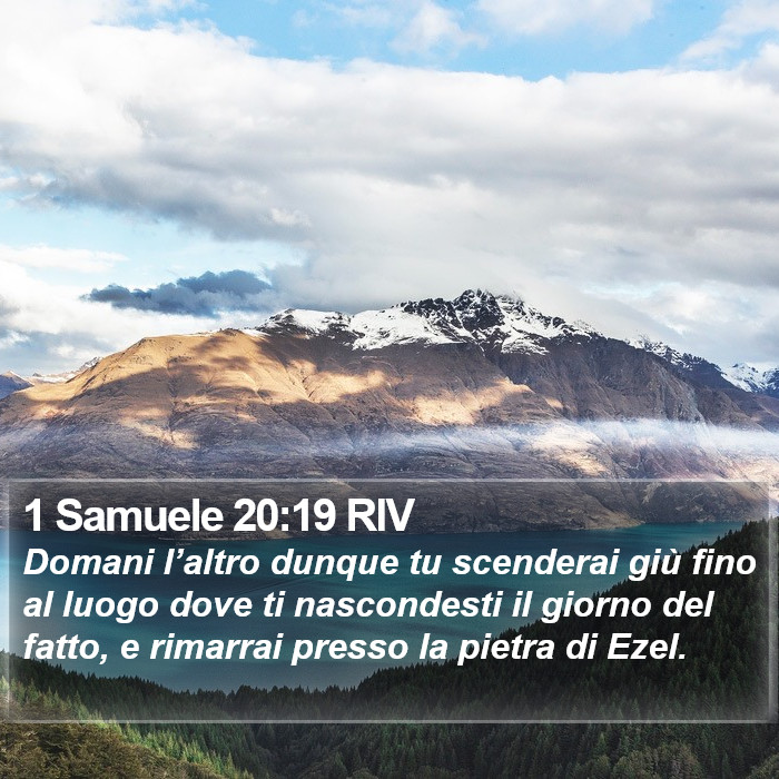 1 Samuele 20:19 RIV Bible Study