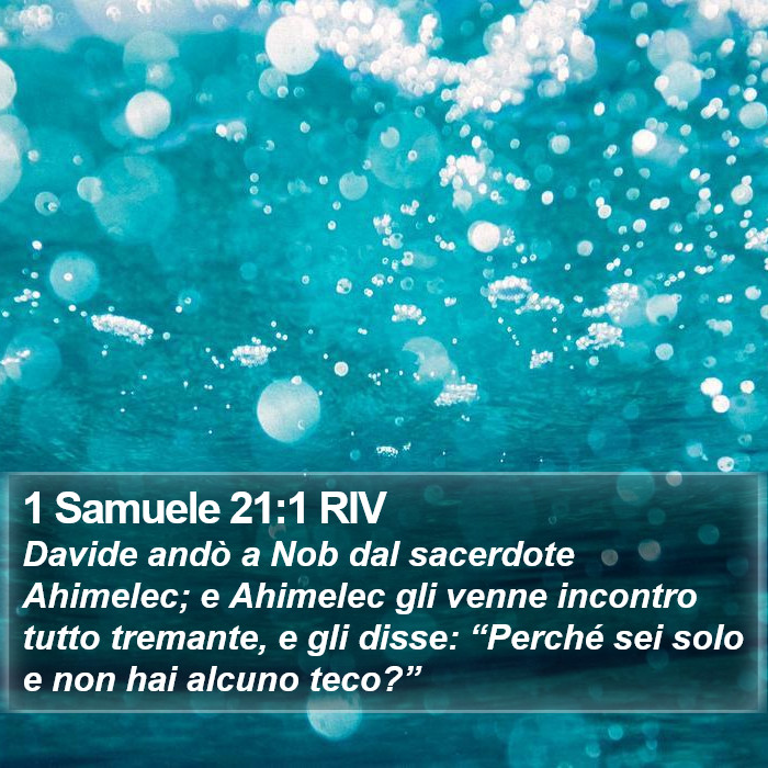 1 Samuele 21:1 RIV Bible Study