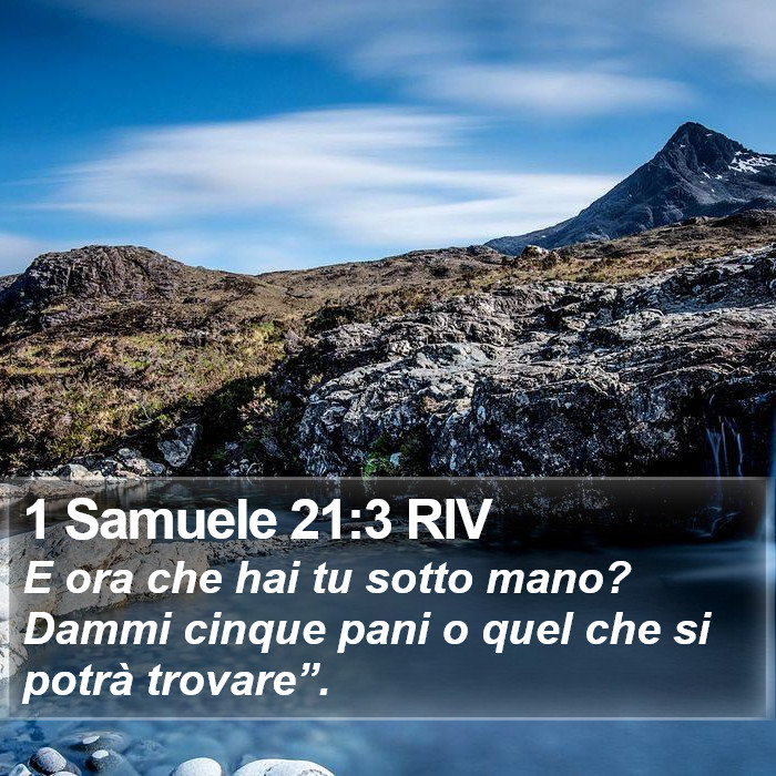 1 Samuele 21:3 RIV Bible Study