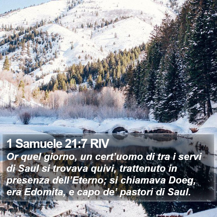 1 Samuele 21:7 RIV Bible Study