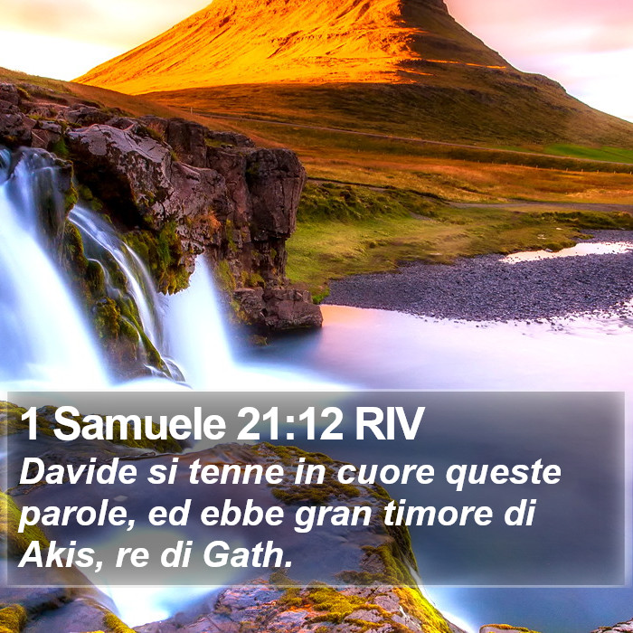 1 Samuele 21:12 RIV Bible Study