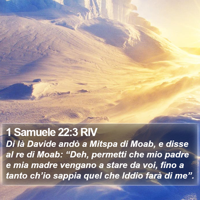 1 Samuele 22:3 RIV Bible Study