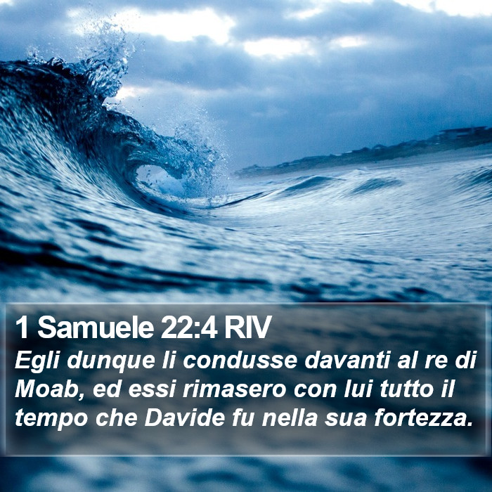 1 Samuele 22:4 RIV Bible Study