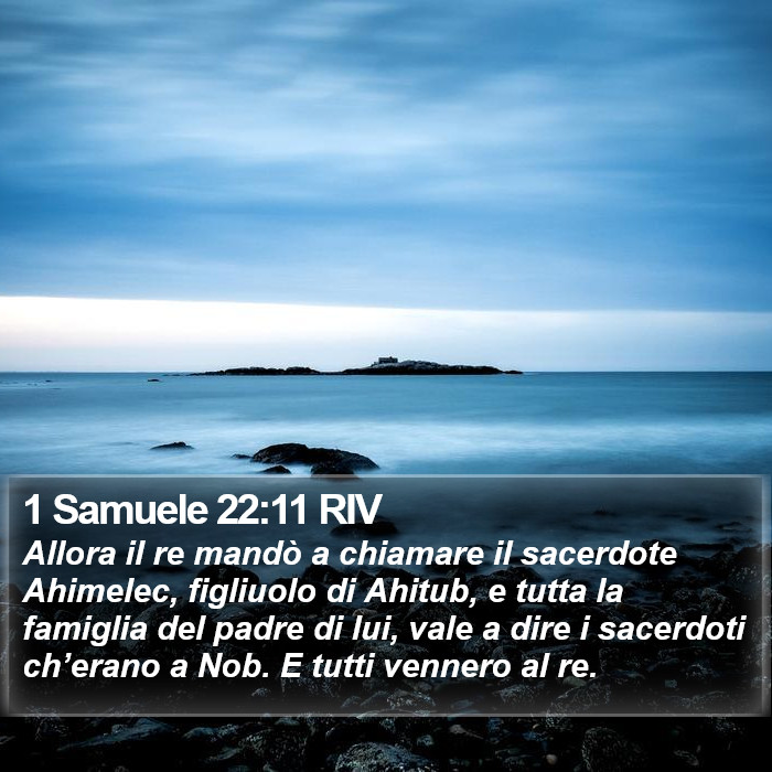 1 Samuele 22:11 RIV Bible Study