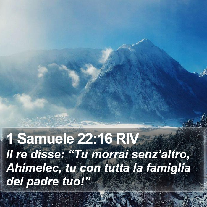 1 Samuele 22:16 RIV Bible Study