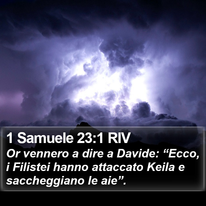 1 Samuele 23:1 RIV Bible Study