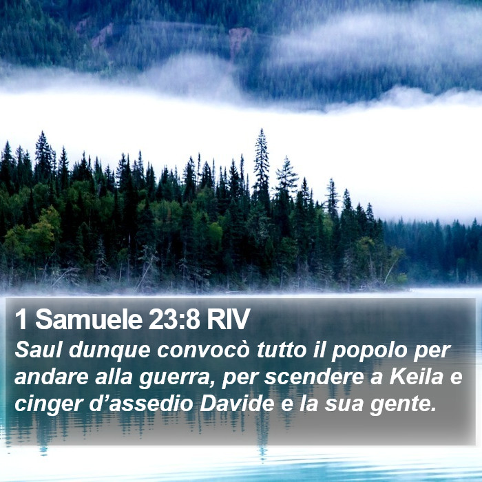 1 Samuele 23:8 RIV Bible Study