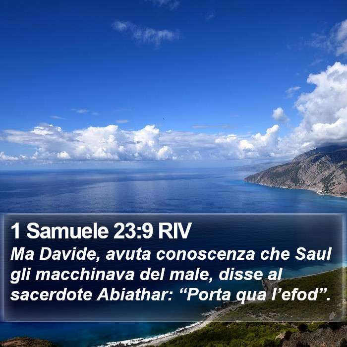 1 Samuele 23:9 RIV Bible Study