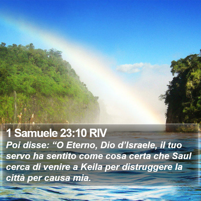 1 Samuele 23:10 RIV Bible Study