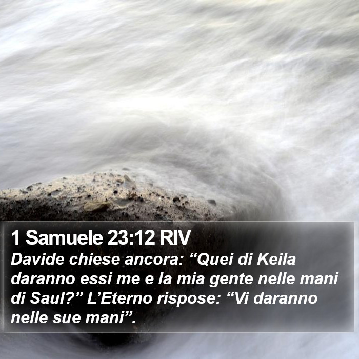 1 Samuele 23:12 RIV Bible Study