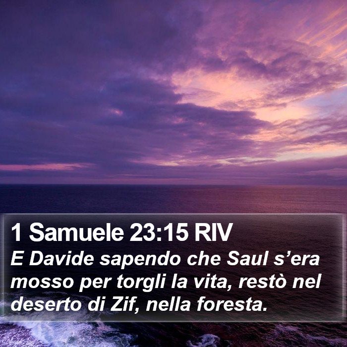 1 Samuele 23:15 RIV Bible Study