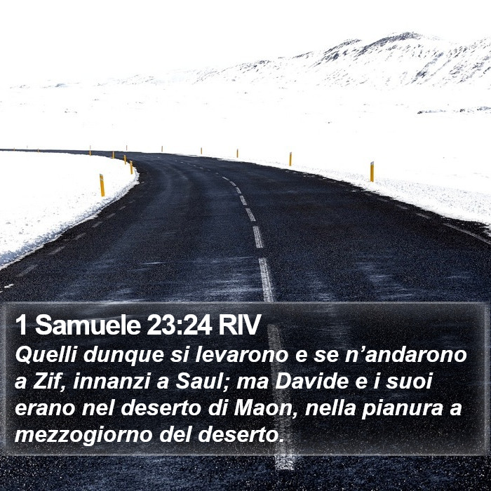 1 Samuele 23:24 RIV Bible Study