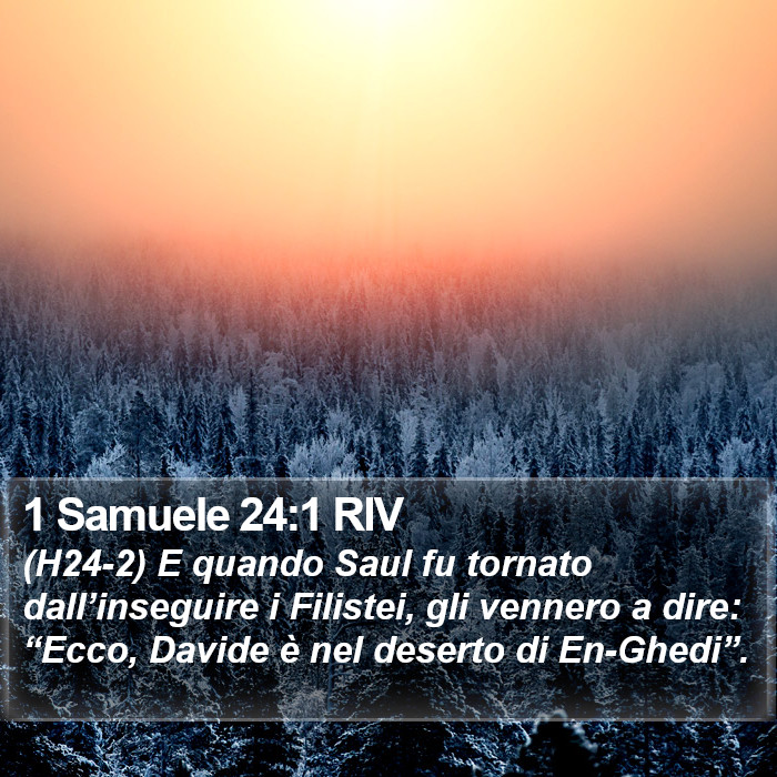 1 Samuele 24:1 RIV Bible Study