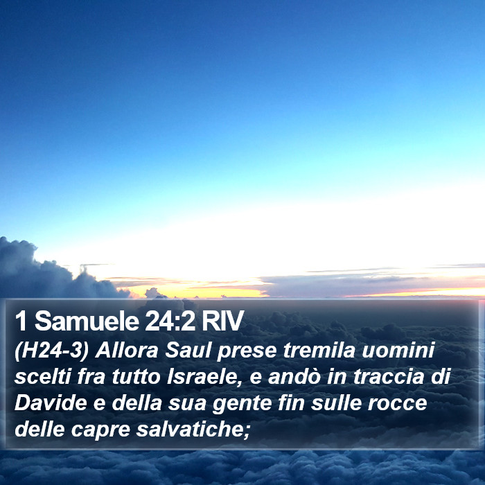 1 Samuele 24:2 RIV Bible Study