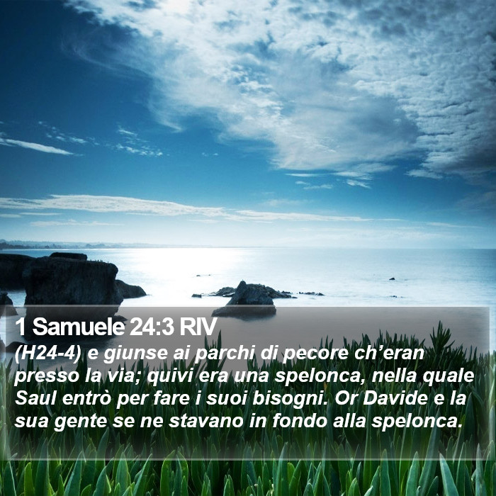 1 Samuele 24:3 RIV Bible Study