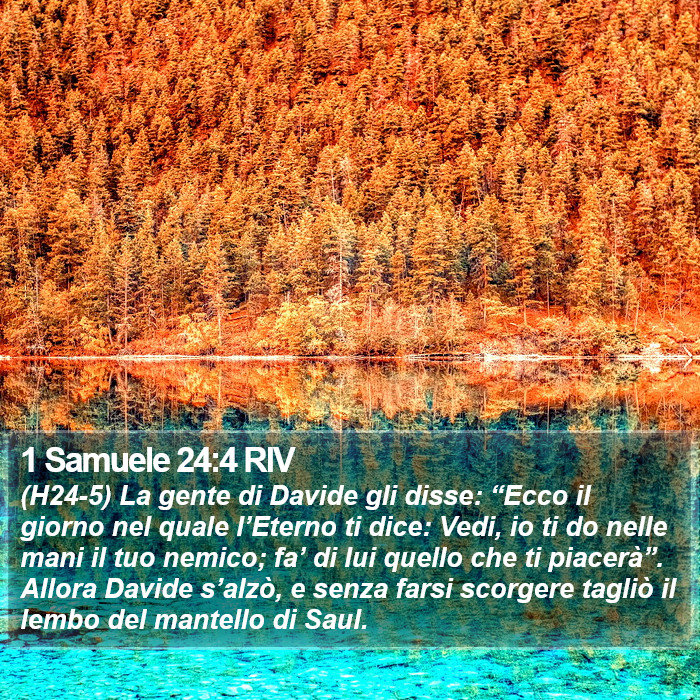 1 Samuele 24:4 RIV Bible Study