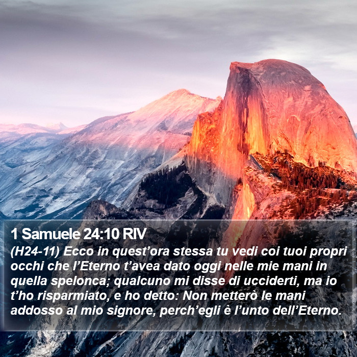 1 Samuele 24:10 RIV Bible Study