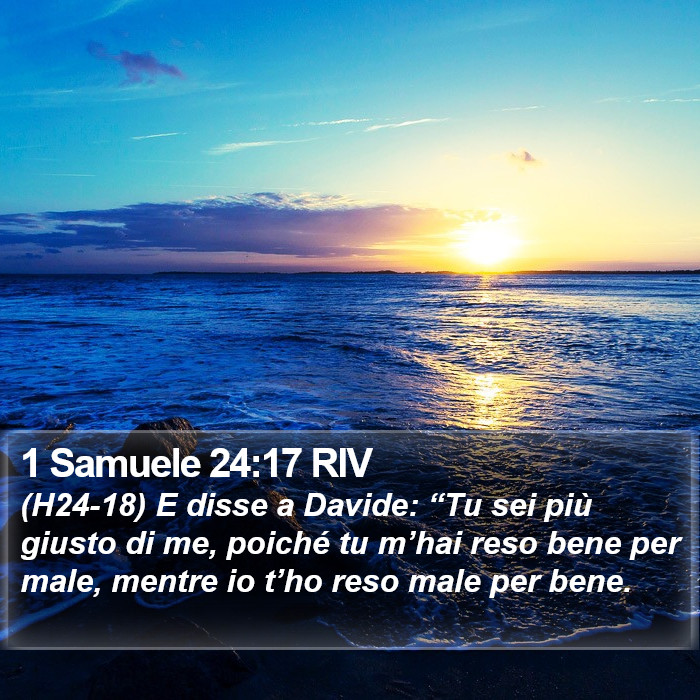 1 Samuele 24:17 RIV Bible Study