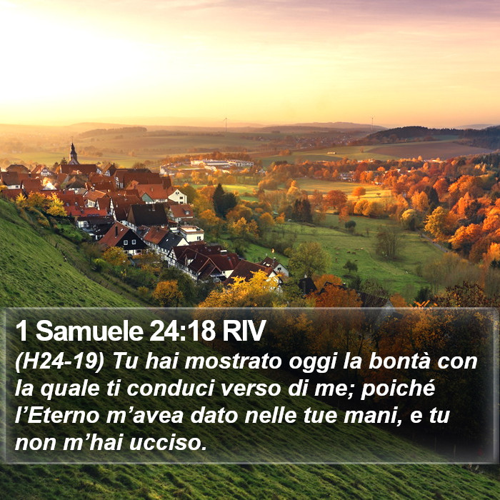 1 Samuele 24:18 RIV Bible Study