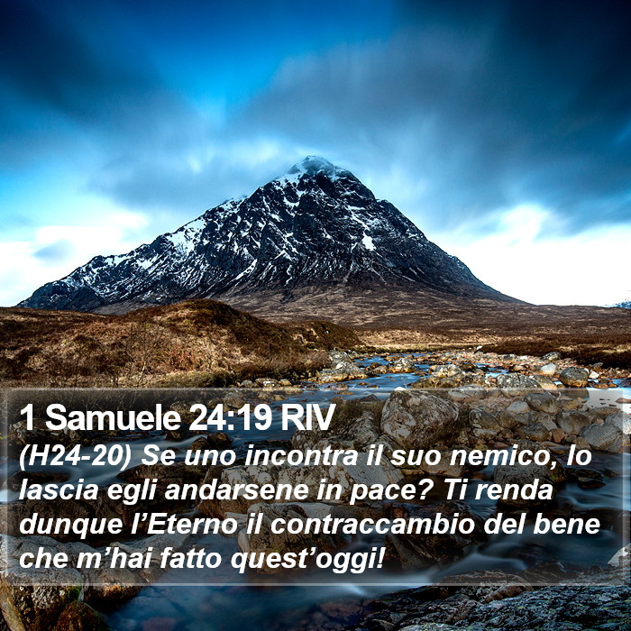 1 Samuele 24:19 RIV Bible Study