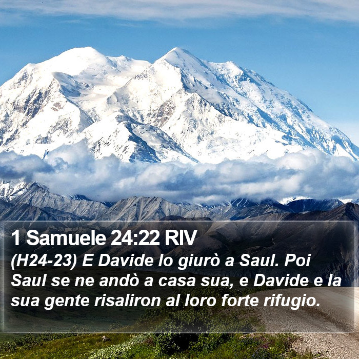 1 Samuele 24:22 RIV Bible Study