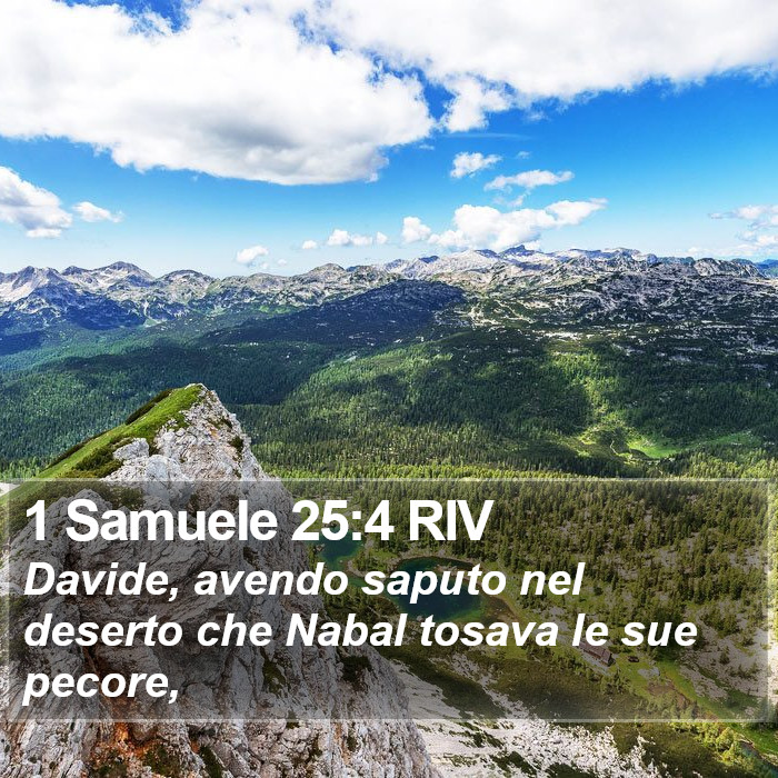 1 Samuele 25:4 RIV Bible Study