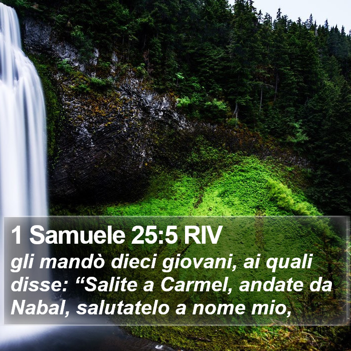 1 Samuele 25:5 RIV Bible Study