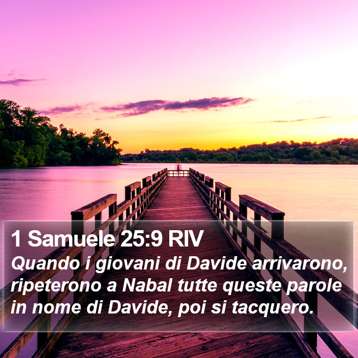 1 Samuele 25:9 RIV Bible Study