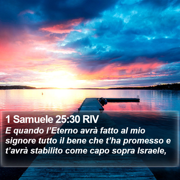 1 Samuele 25:30 RIV Bible Study