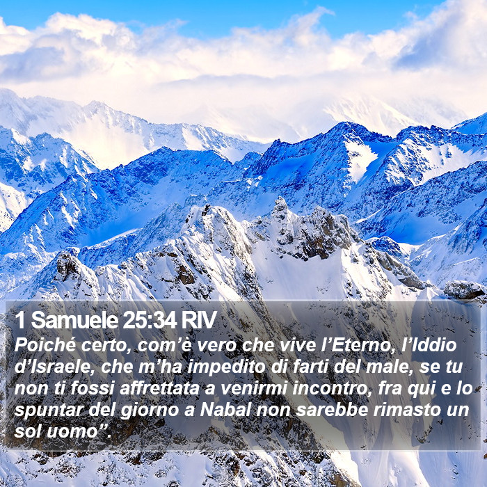 1 Samuele 25:34 RIV Bible Study