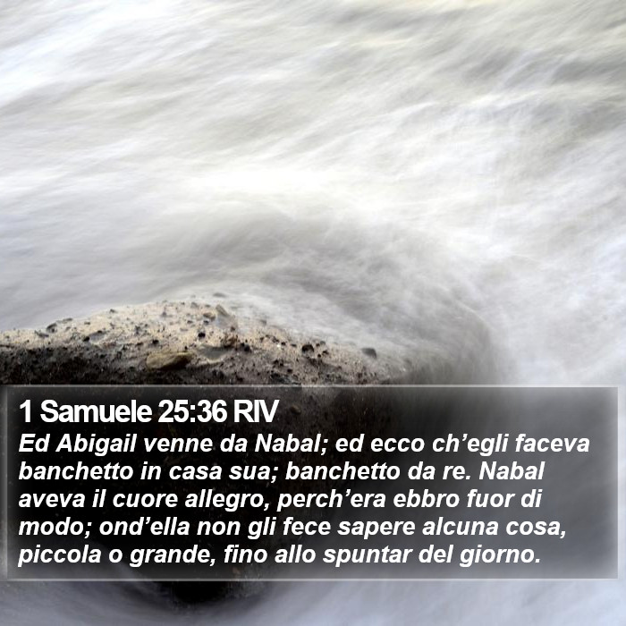 1 Samuele 25:36 RIV Bible Study