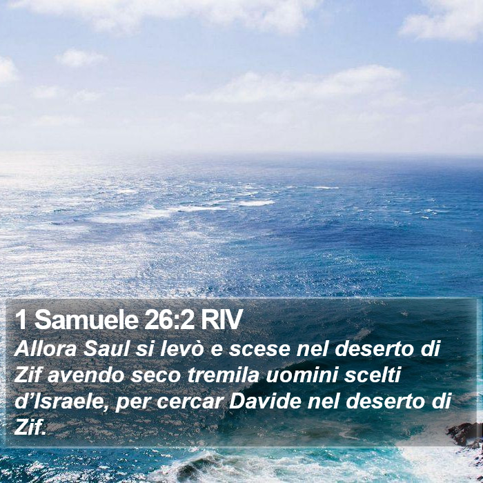 1 Samuele 26:2 RIV Bible Study