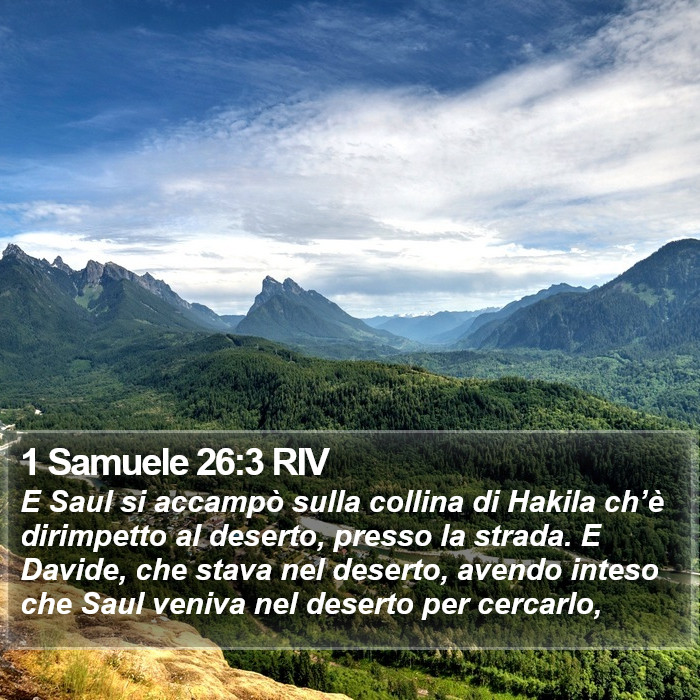 1 Samuele 26:3 RIV Bible Study