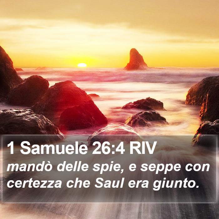 1 Samuele 26:4 RIV Bible Study